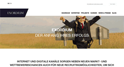 Desktop Screenshot of exordium.de