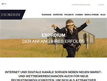 Tablet Screenshot of exordium.de